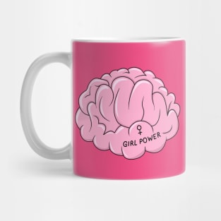 Girl Power Brain Mug